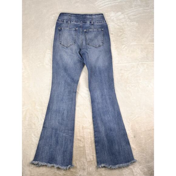 KanCan Dunkirk High Rise Flare Womens Jeans Size 5/26 Cut 40030 Light Wash - Picture 2 of 10